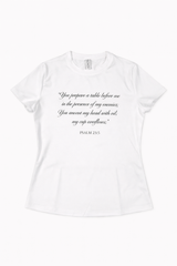 You prepare a table spring tee